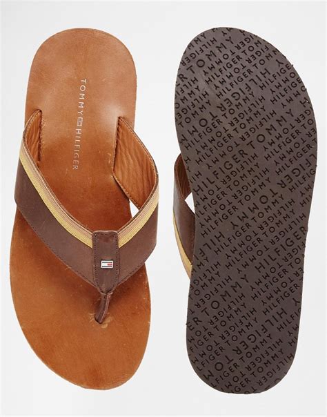 tommy flip flops men's